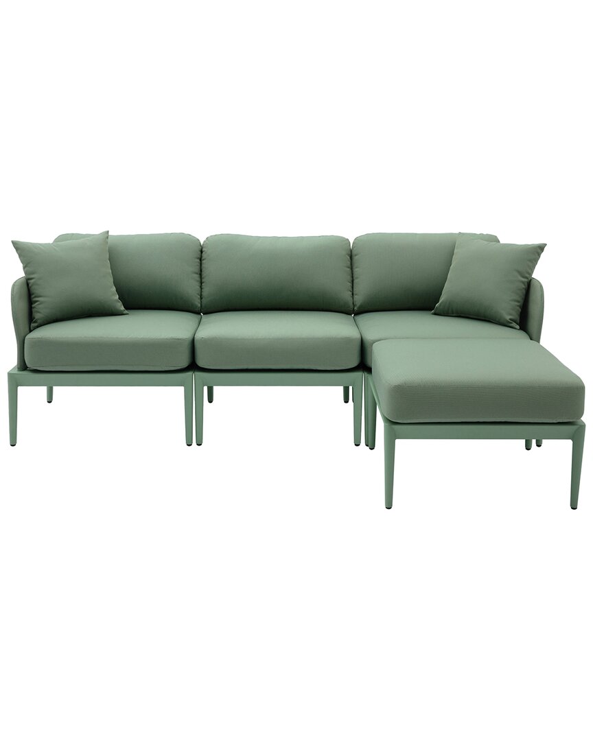 Shop Tov Furniture Kapri Modular Outdoor Sectional In Green