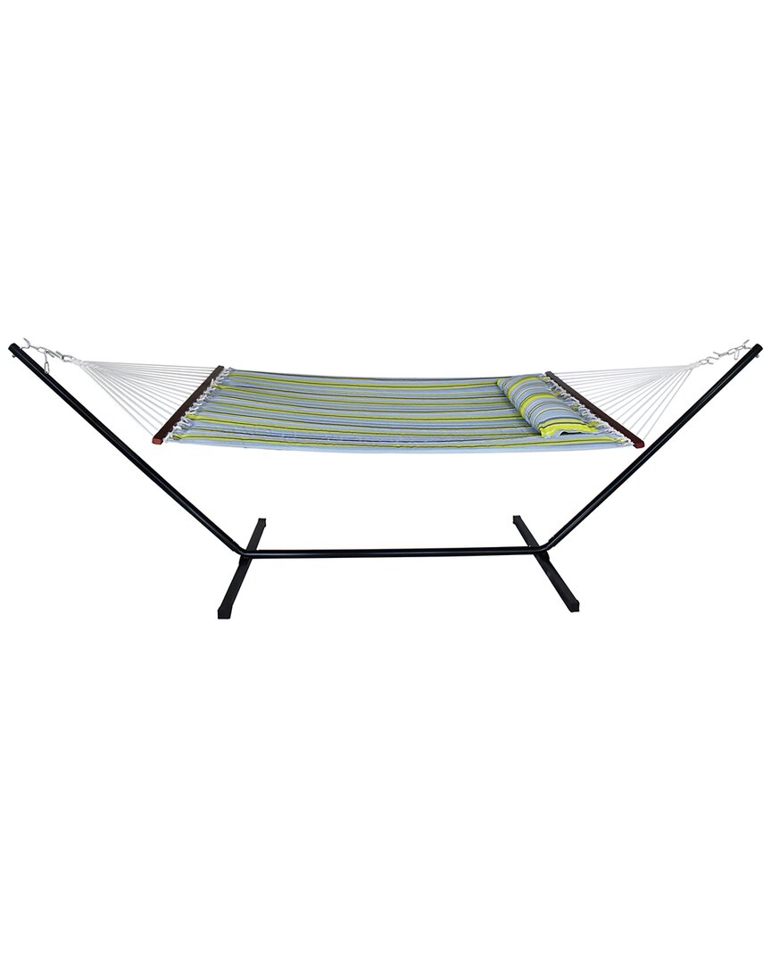 Sorbus Double Hammock With Stand In Green