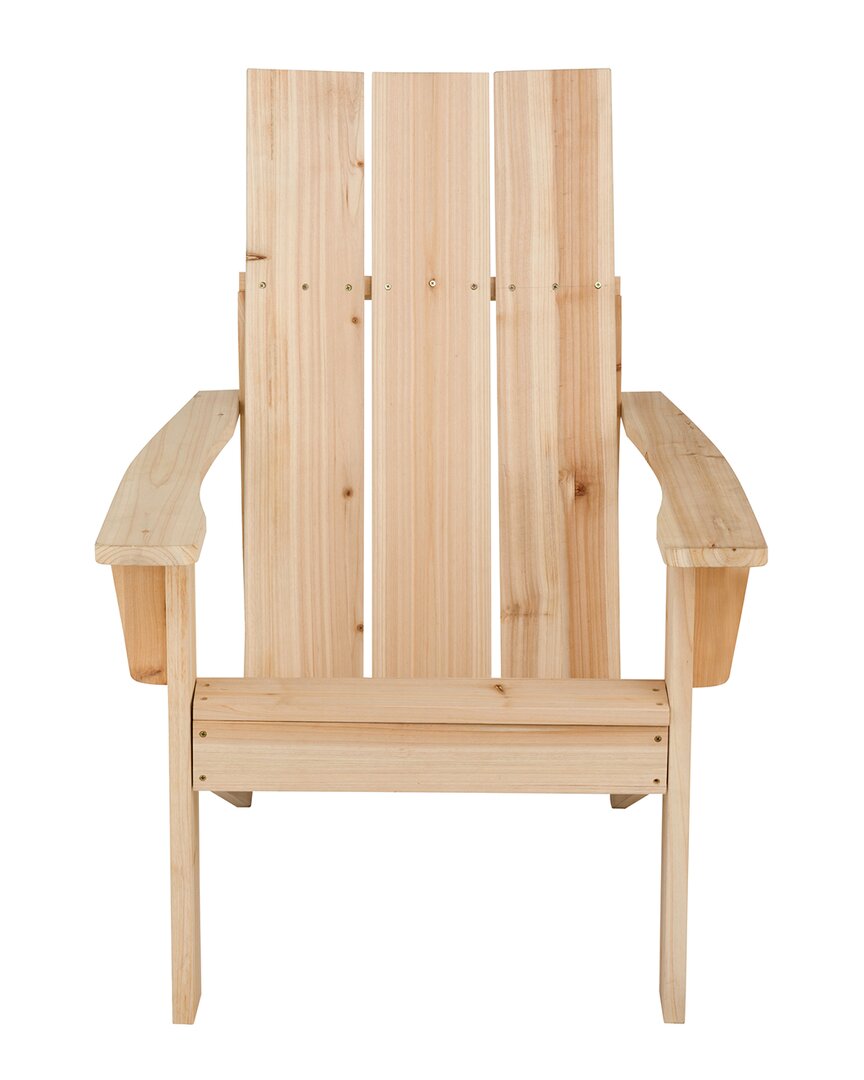 Shine Co. Modern Wood Adirondack Chair In Brown