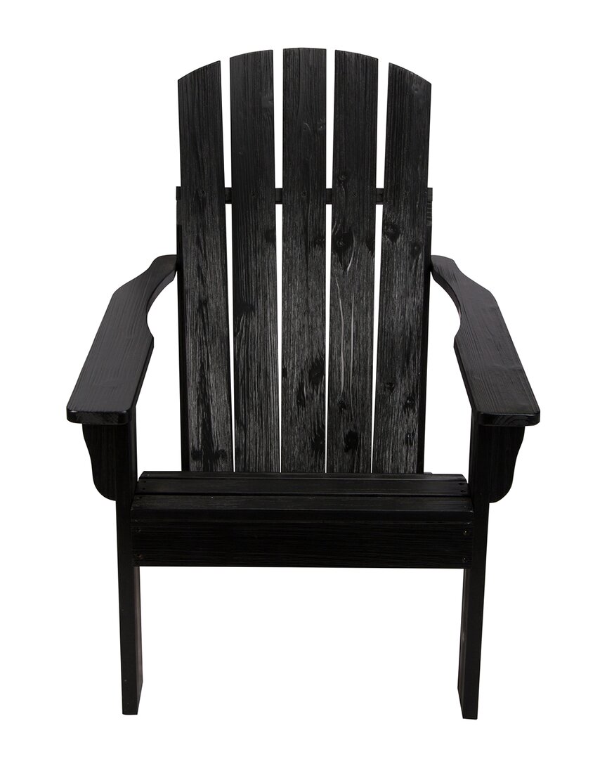 Shine Co. Mid-century Modern Adirondack Chair In Black