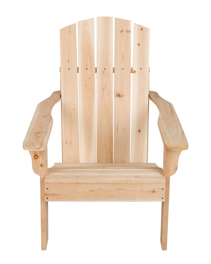 Shine Co. Mid-century Modern Adirondack Chair In Brown