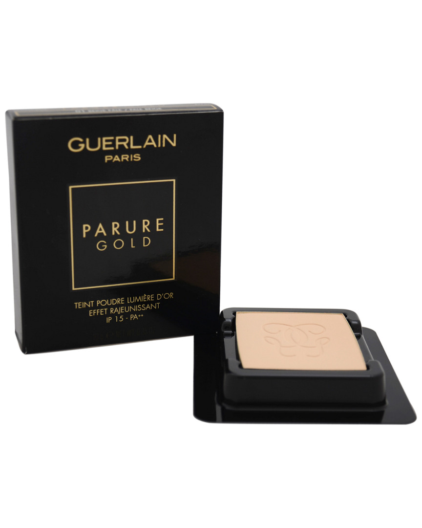 Guerlain 0.35oz Parure Gold Radiance Powder Foundation Spf 15 #01 Pale Beige