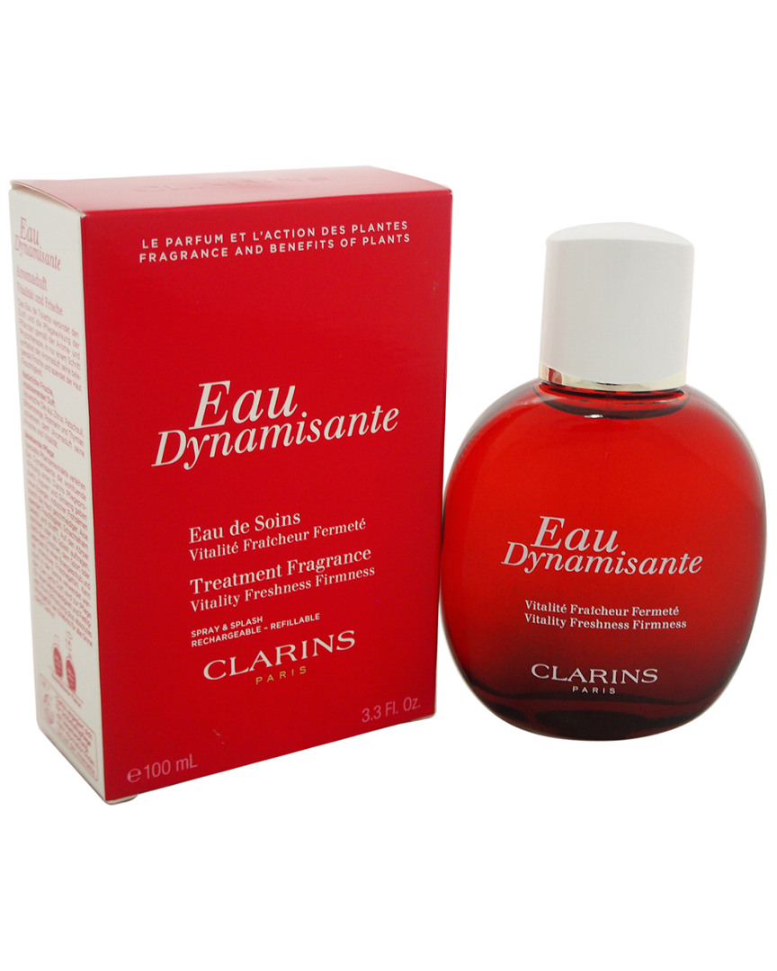 Clarins 3.3oz  Eau Dynamisante Treatment In Red