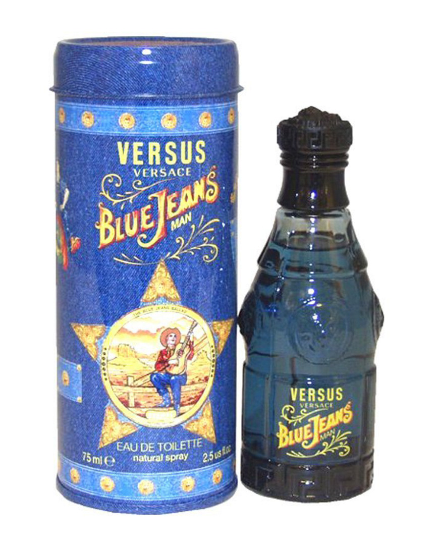 Versace Men's Blue Jeans 2.5oz Eau De Toilette Spray