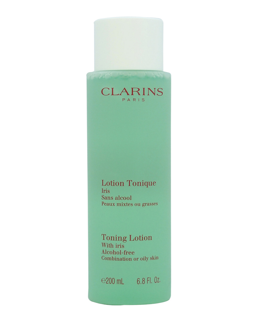 Clarins 6.8oz Toning Lotion With Iris - Combination Or Oily Skin In Transparent