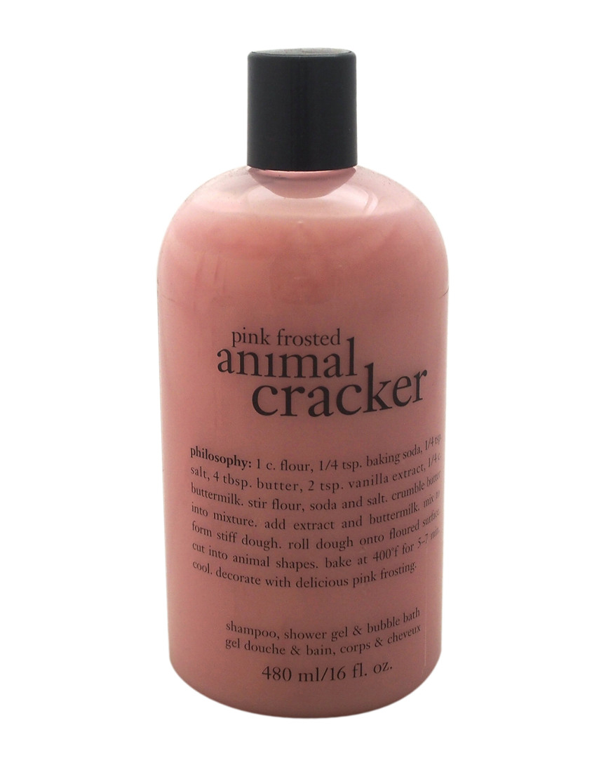 Philosophy Unisex 16oz Pink Frosted Animal Cracker Shampoo Bath & Shower Gel