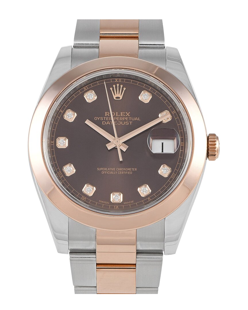 Heritage Rolex Rolex Men's Datejust Diamond Watch, Circa 2020 (authentic ) In Metallic