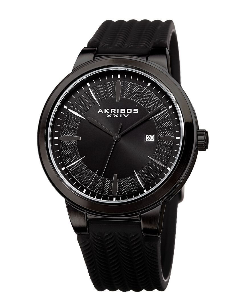 Akribos Xxiv Men's Silicone Watch