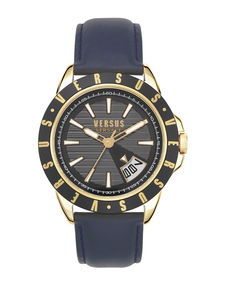 VERSUS VERSUS VERSACE MENS ARTHUR NP** 44MM IPYG BLUE DIA