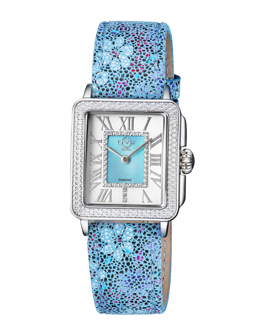 Shop Gv2 Women's Padova Floral Diamond Watch