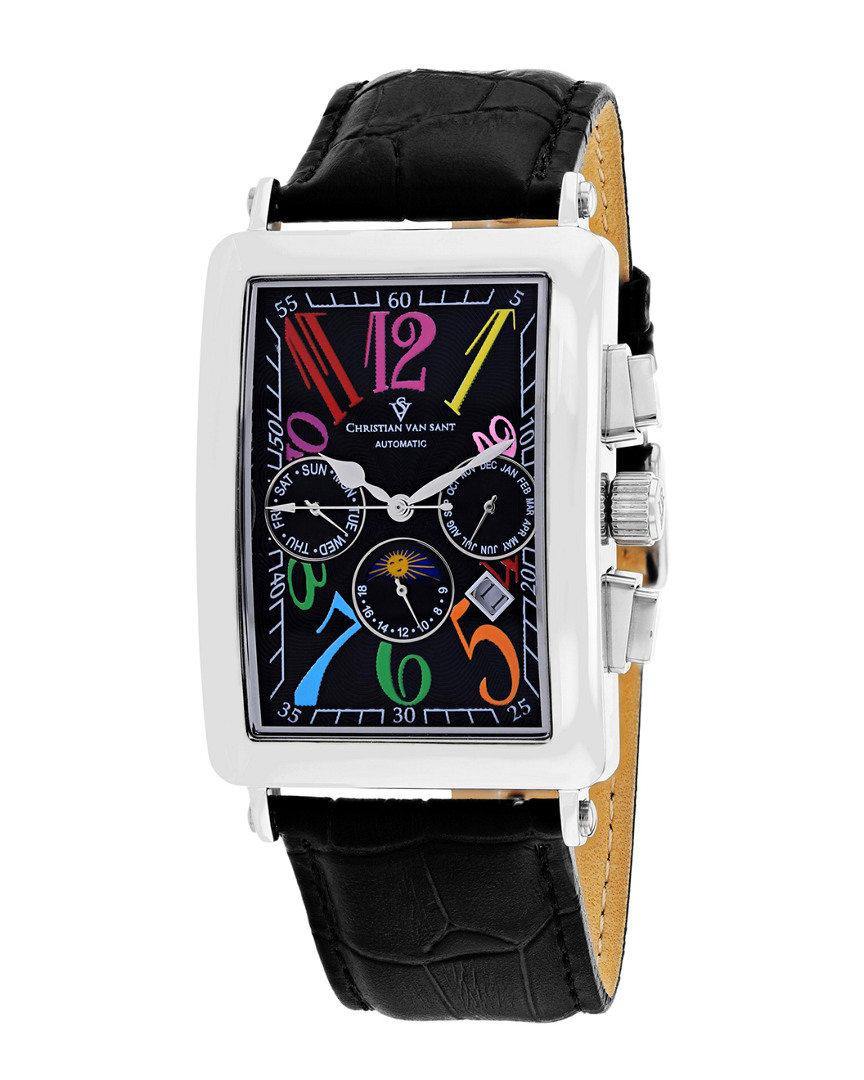 Christian Van Sant Prodigy Automatic Black Dial Mens Watch Cv9132