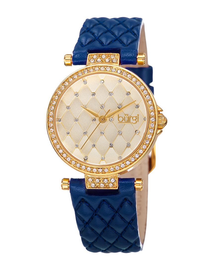 Burgi Women's Leather Watch