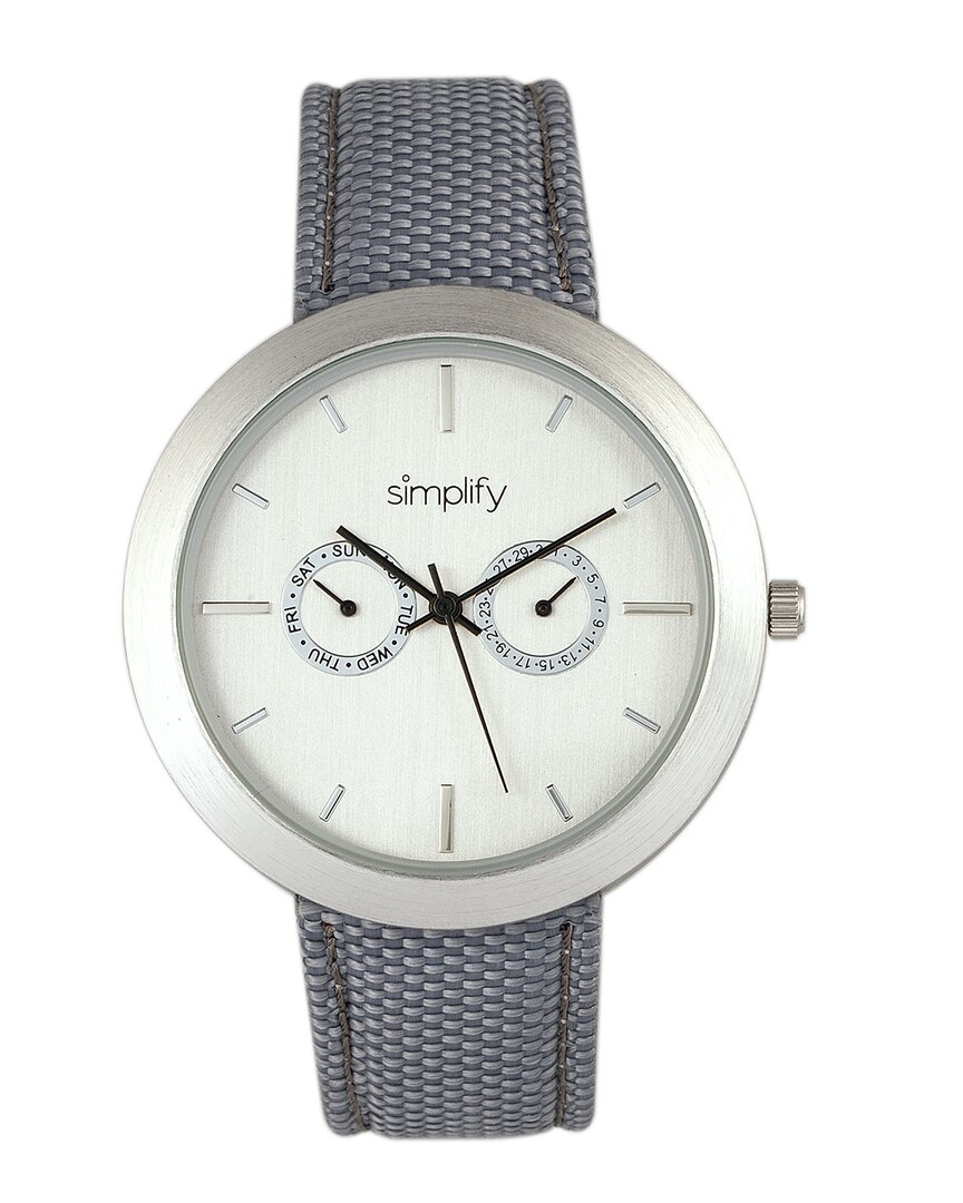 Simplify Unisex The 6100 Watch In Black / Grey / Silver / White