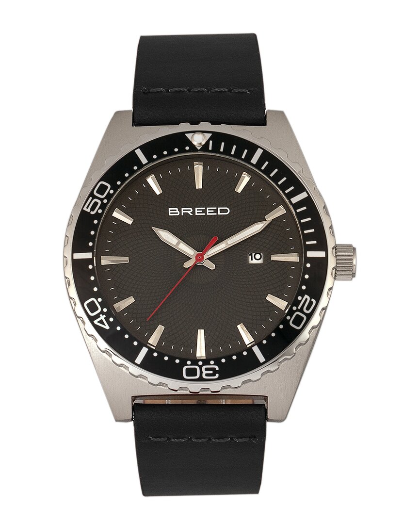 Breed Ranger Leather-band Watch With Date