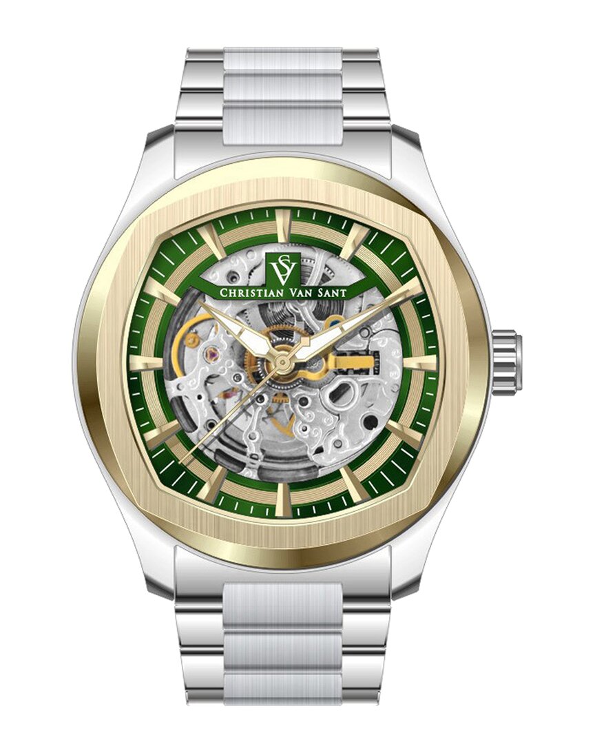 Christian Van Sant Men's Romeo Green Dial Watch