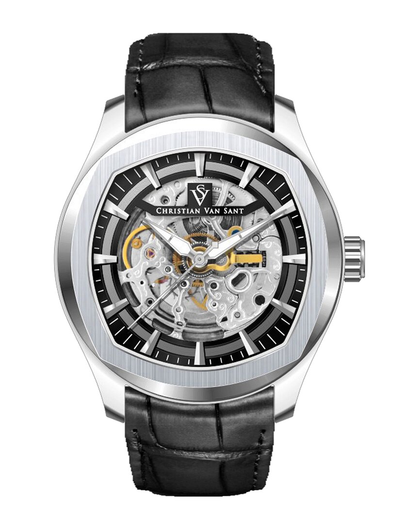 Christian Van Sant Men's Romeo Black Dial Watch