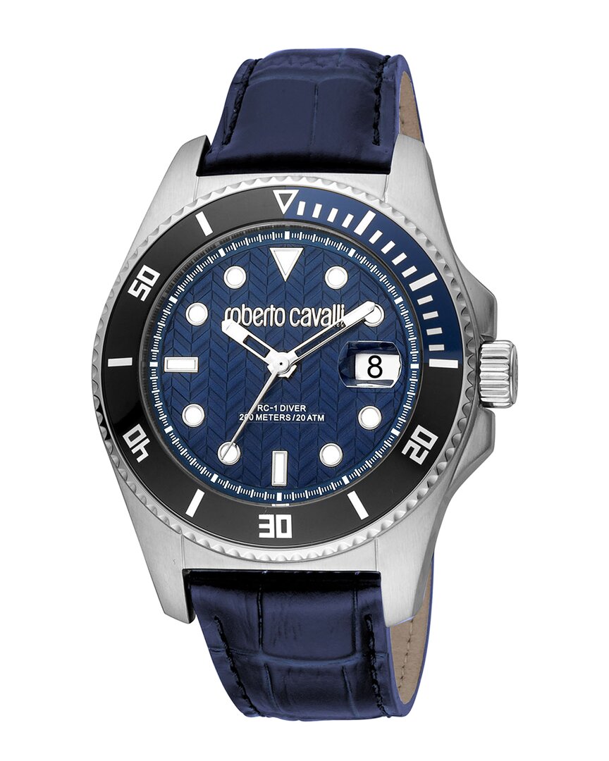 Roberto Cavalli Men's Classic Blue Dial Watch
