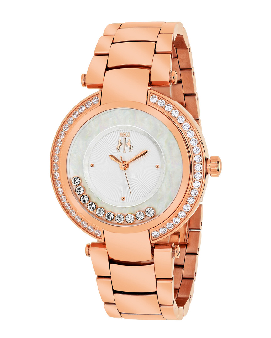 Jivago Women's Silver Dial Watch In Gold / Gold Tone / Rose / Rose Gold / Rose Gold Tone / Silver