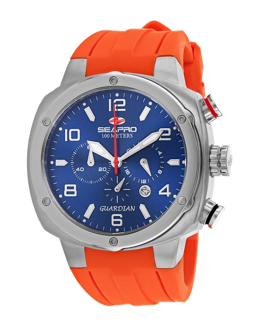 Seapro Guardian Chronograph Quartz Blue Dial Mens Watch Sp3345