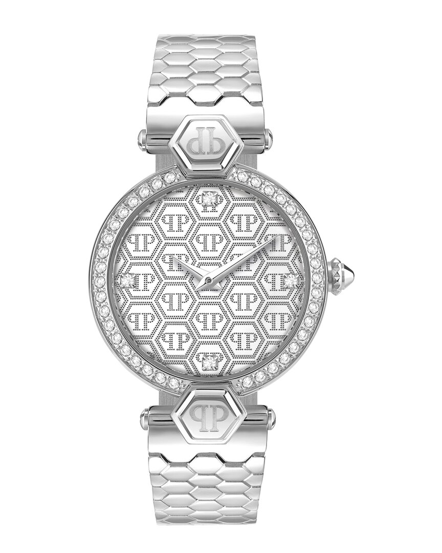 Philipp Plein Plein Couture Woman Wrist Watch Silver Size - Stainless Steel