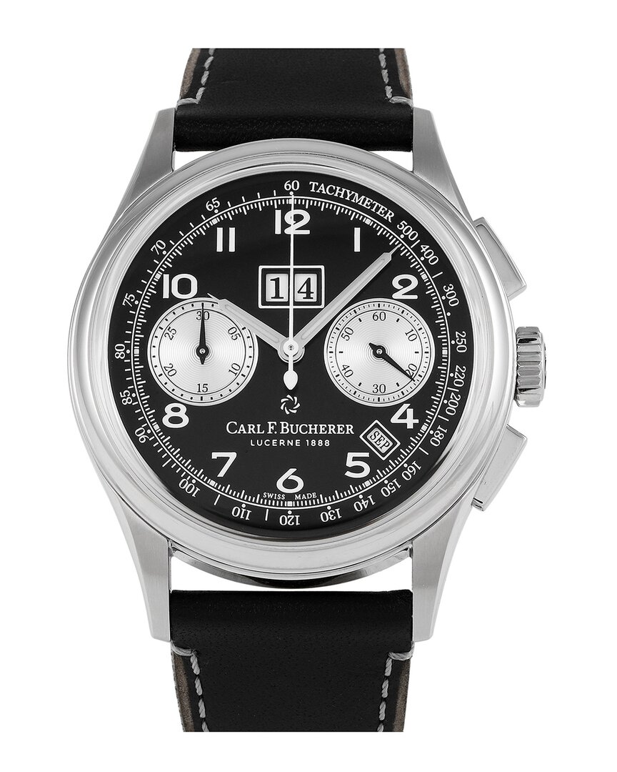 CARL F BUCHERER CARL F. BUCHERER MEN'S HERITAGE BICOMPAX WATCH, CIRCA 2024 (AUTHENTIC PRE- OWNED)