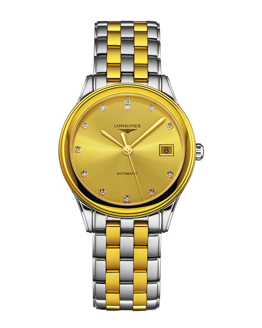Longines Men's Flagship Diamond Watch, Circa 2020s