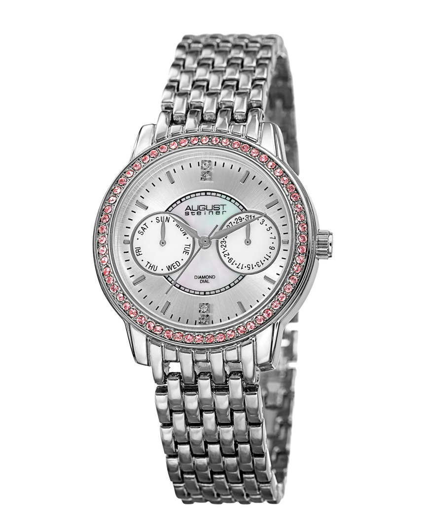 August Steiner Women's Alloy Diamond Watch