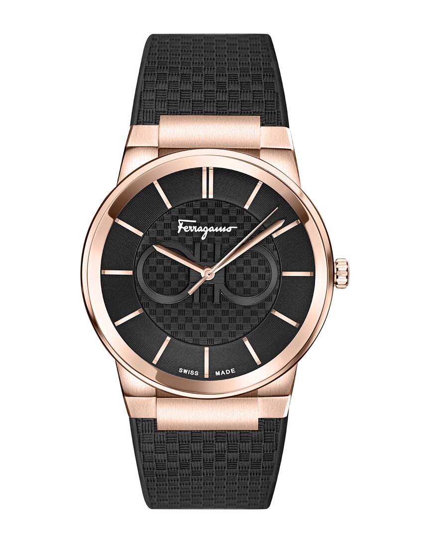 Ferragamo Sapphire Silicone Watch