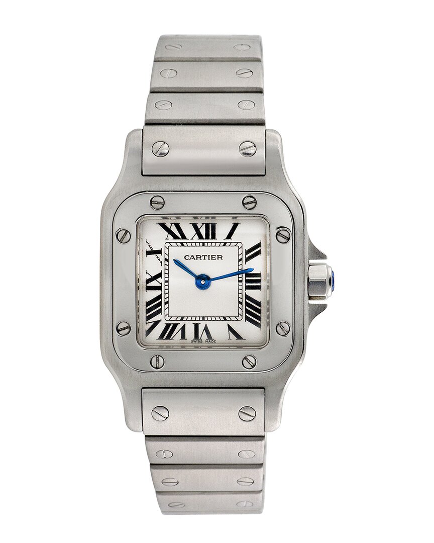 Cartier Women's Santos Galbee Watch, Circa 1990's (authentic ) In Metallic