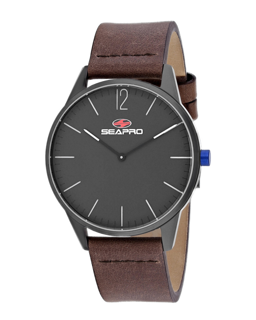 Seapro Men's Black Dial Watch