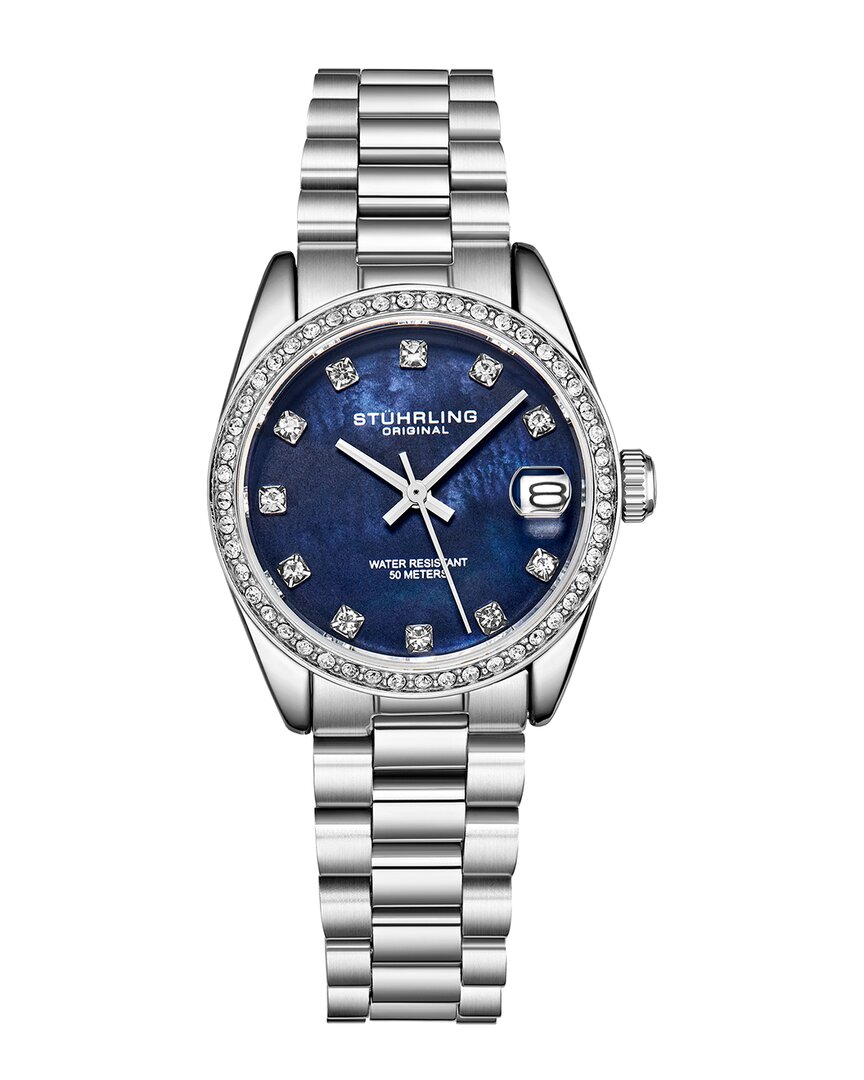 Stuhrling Original Lineage 3936 Quartz 31mm Fashion In Gold