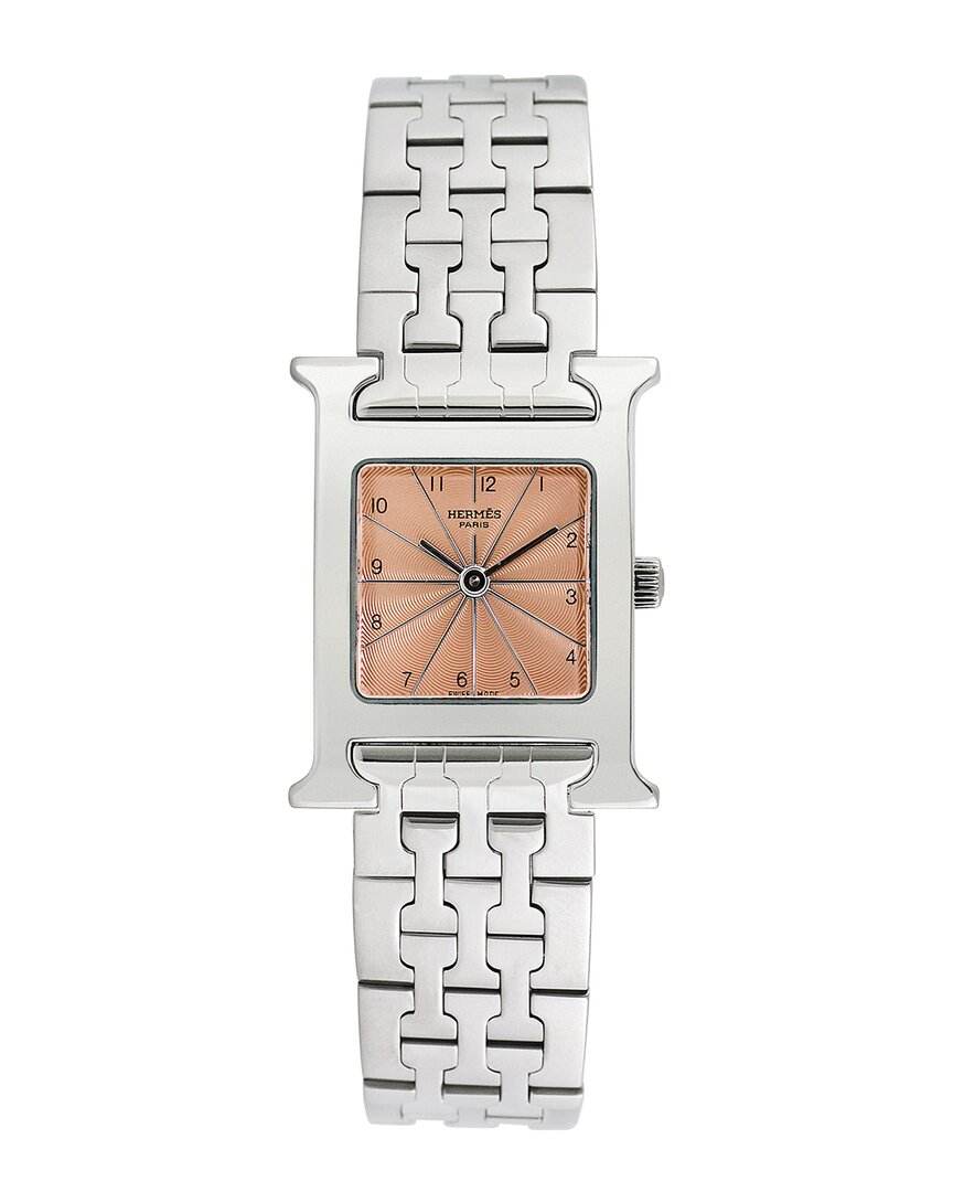 Pre-owned Heritage Hermes Hermès Women's H-watch Watch, Circa 2000s (authentic )