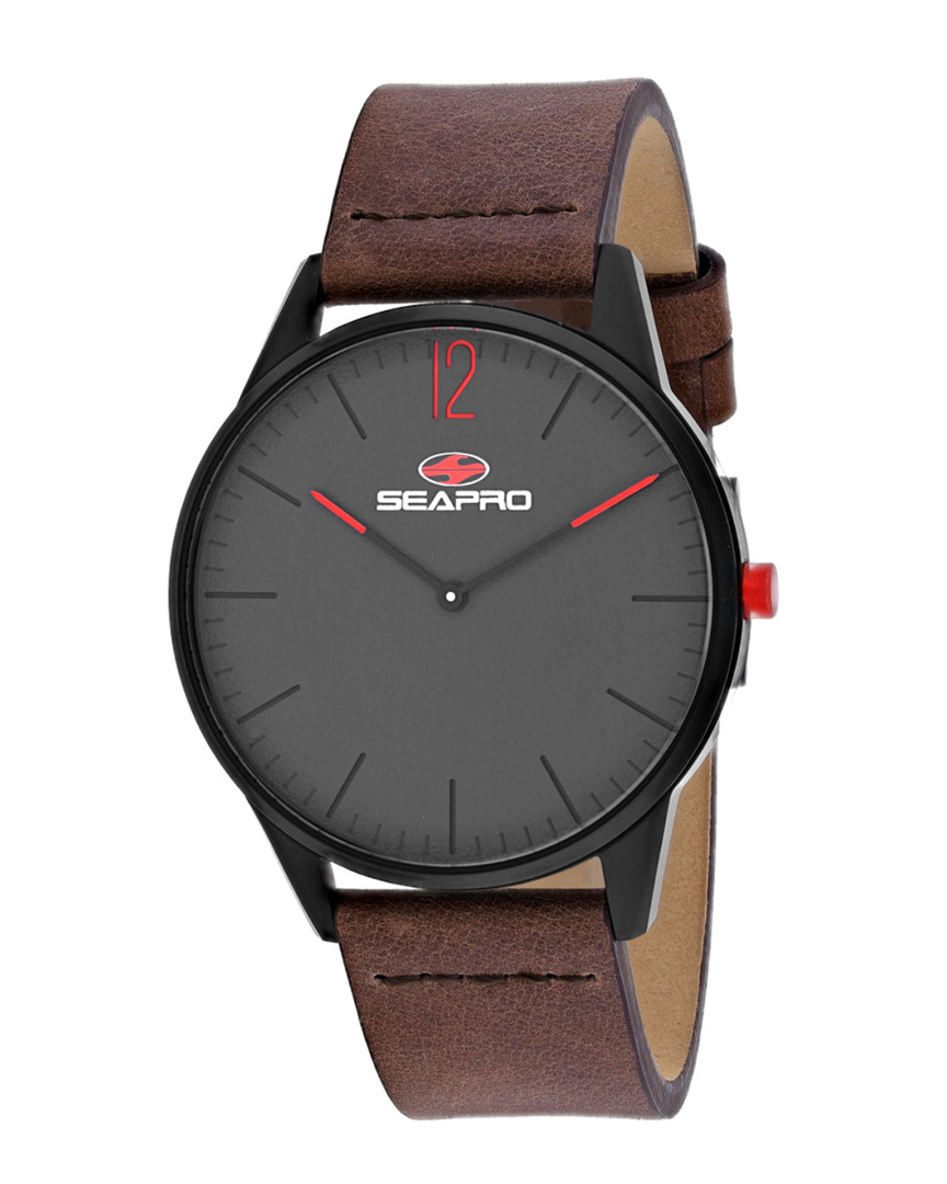 Seapro Men's Black Dial Watch