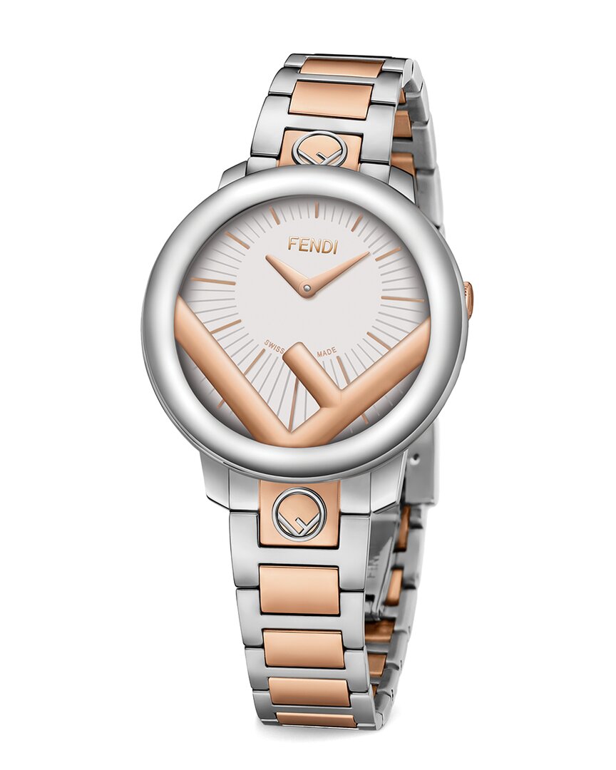Fendi Run Away Bracelet Watch In Metallic