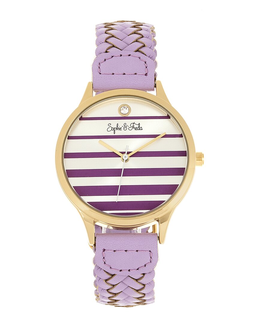 Sophie And Freda Tucson Silver Dial Ladies Watch Sf4505 In Gold / Gold Tone / Lavender / Silver