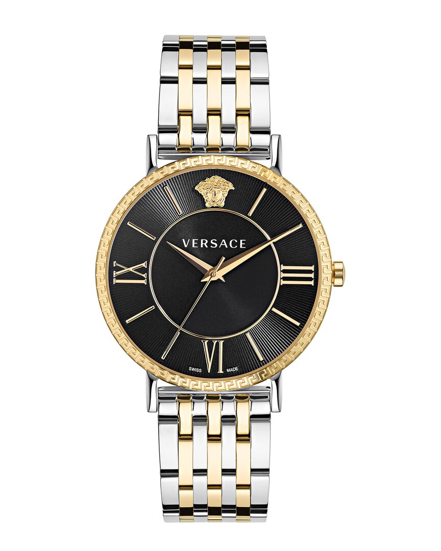 Versace V-eternal Bracelet Watch With Two-tone Case