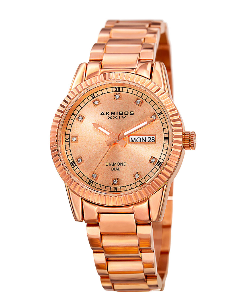 Akribos Xxiv Women's Diamond Watch