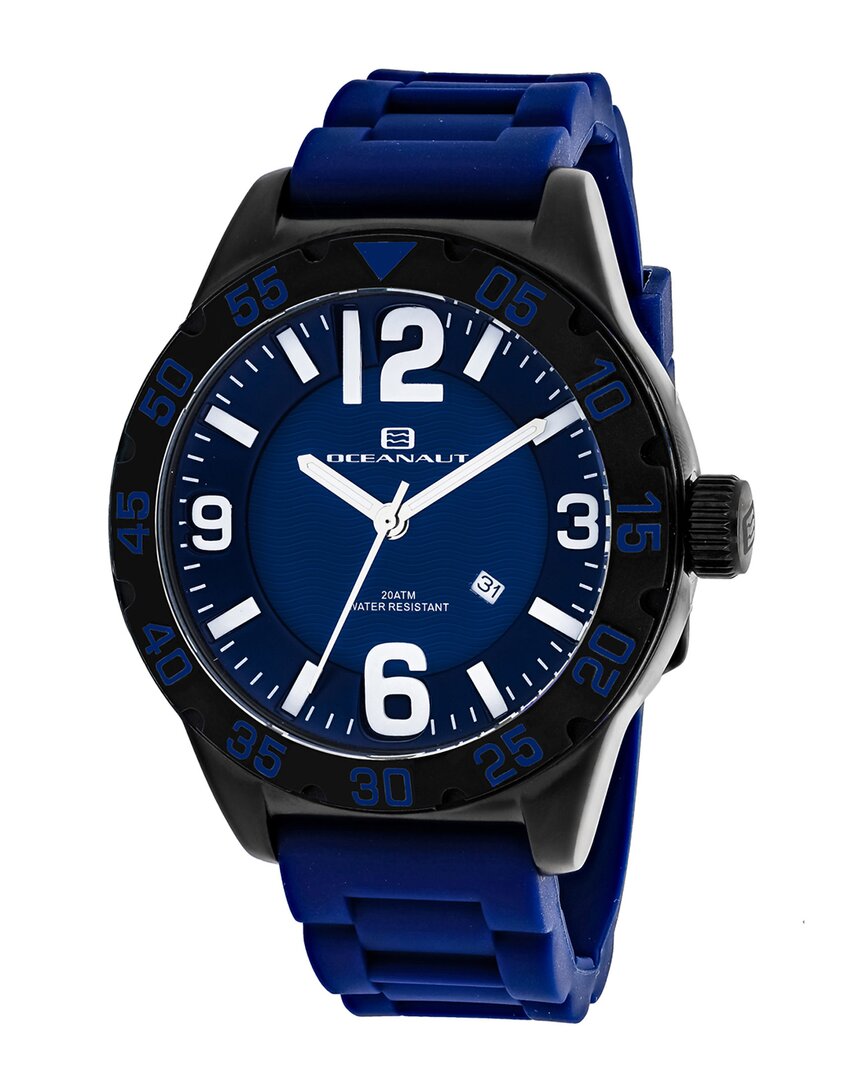 Oceanaut Aqua One Quartz Blue Dial Men's Watch Oc2715 In Aqua / Black / Blue