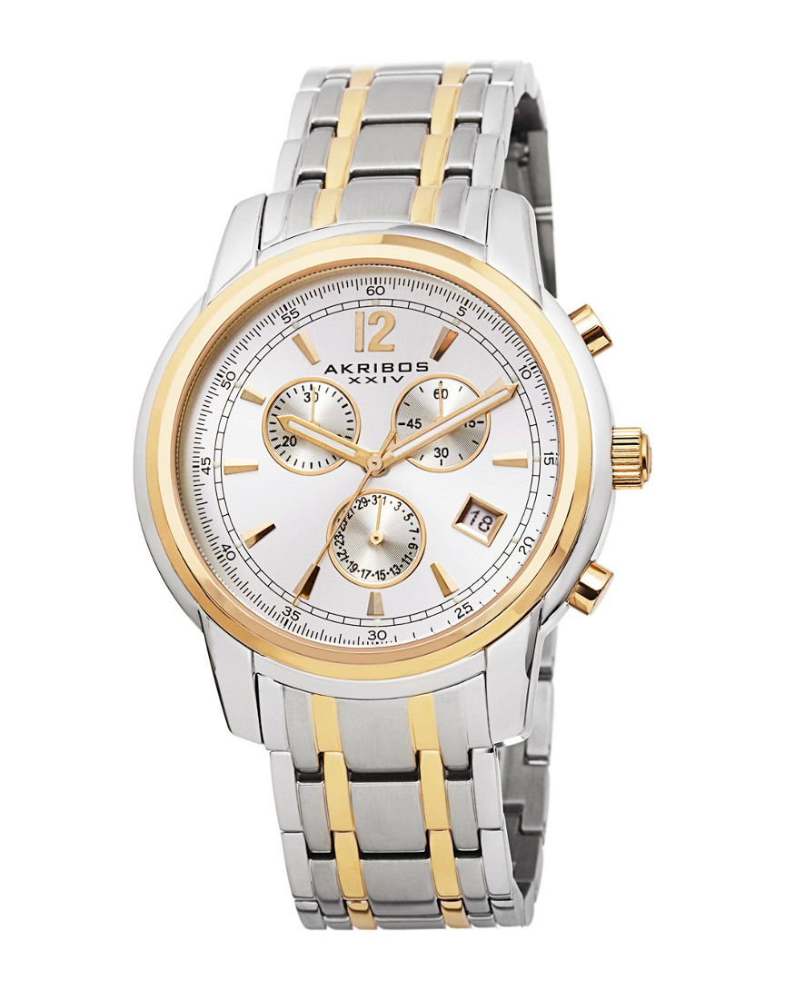Akribos Xxiv Men's Conqueror Watch In Gray