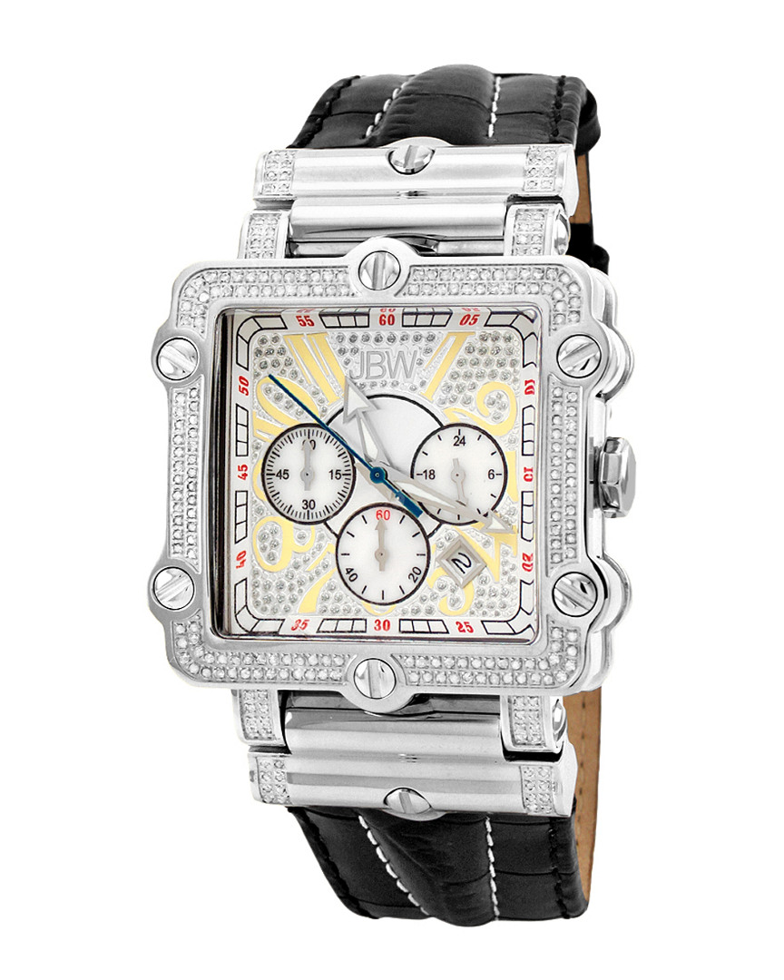 Jbw Men's Phantom Diamond & Crystal Watch