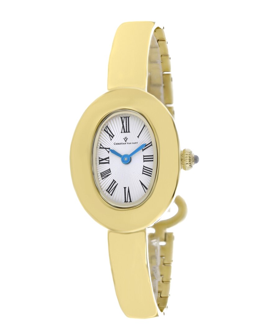 Christian Van Sant Women's Anora Silver Dial Watch