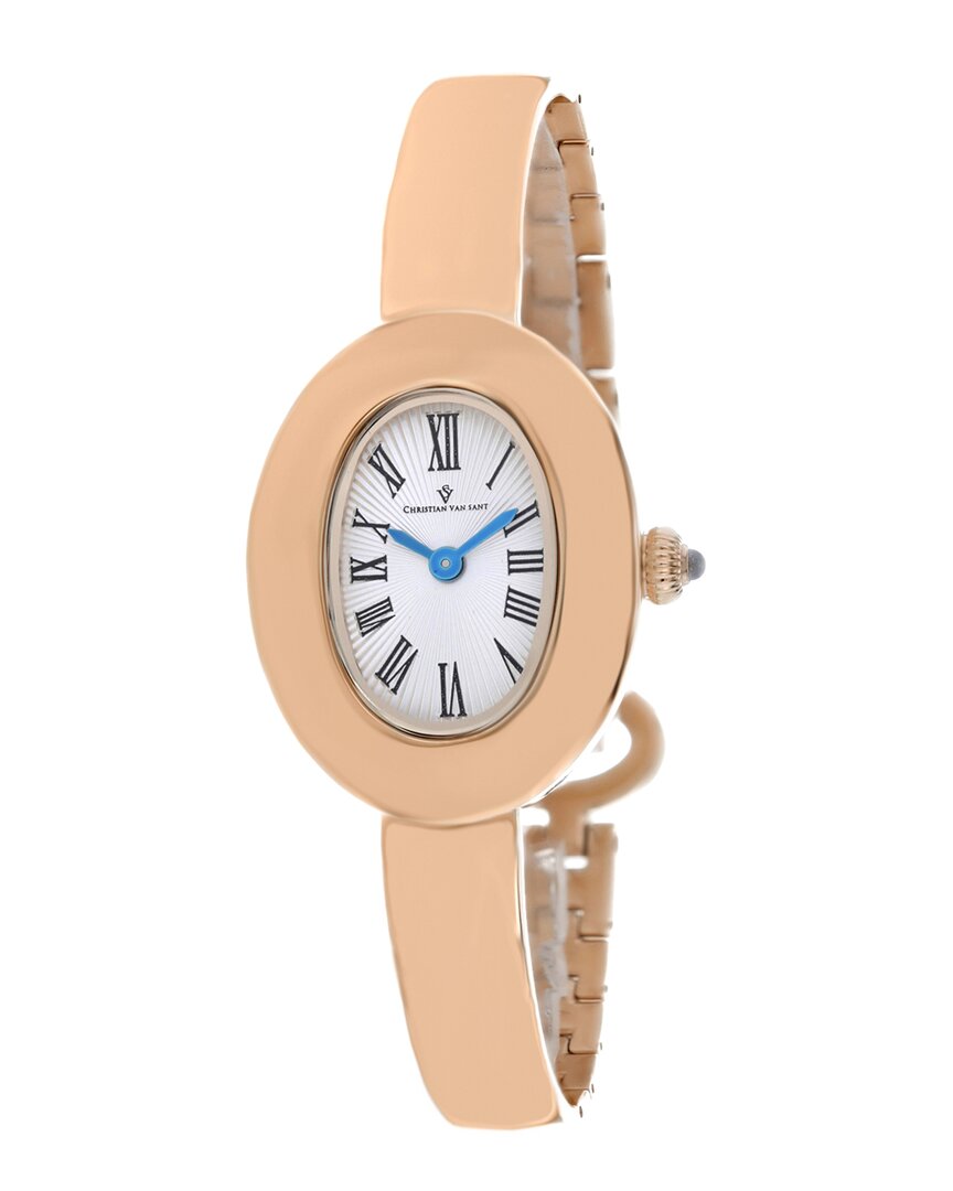Christian Van Sant Women's Anora Silver Dial Watch