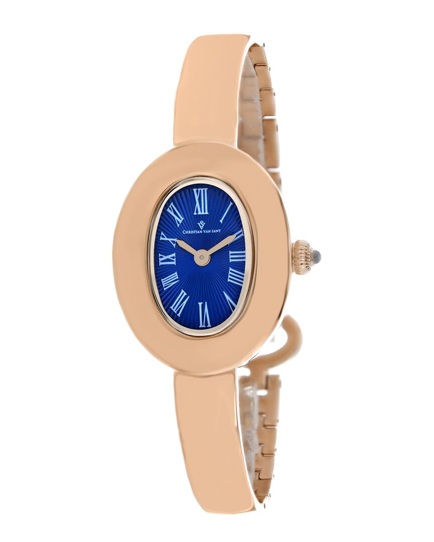 Christian Van Sant Women's Anora Blue Dial Watch