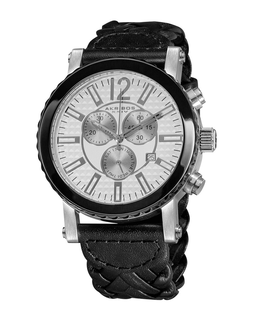Akribos Xxiv Men's Casual Watch In Black