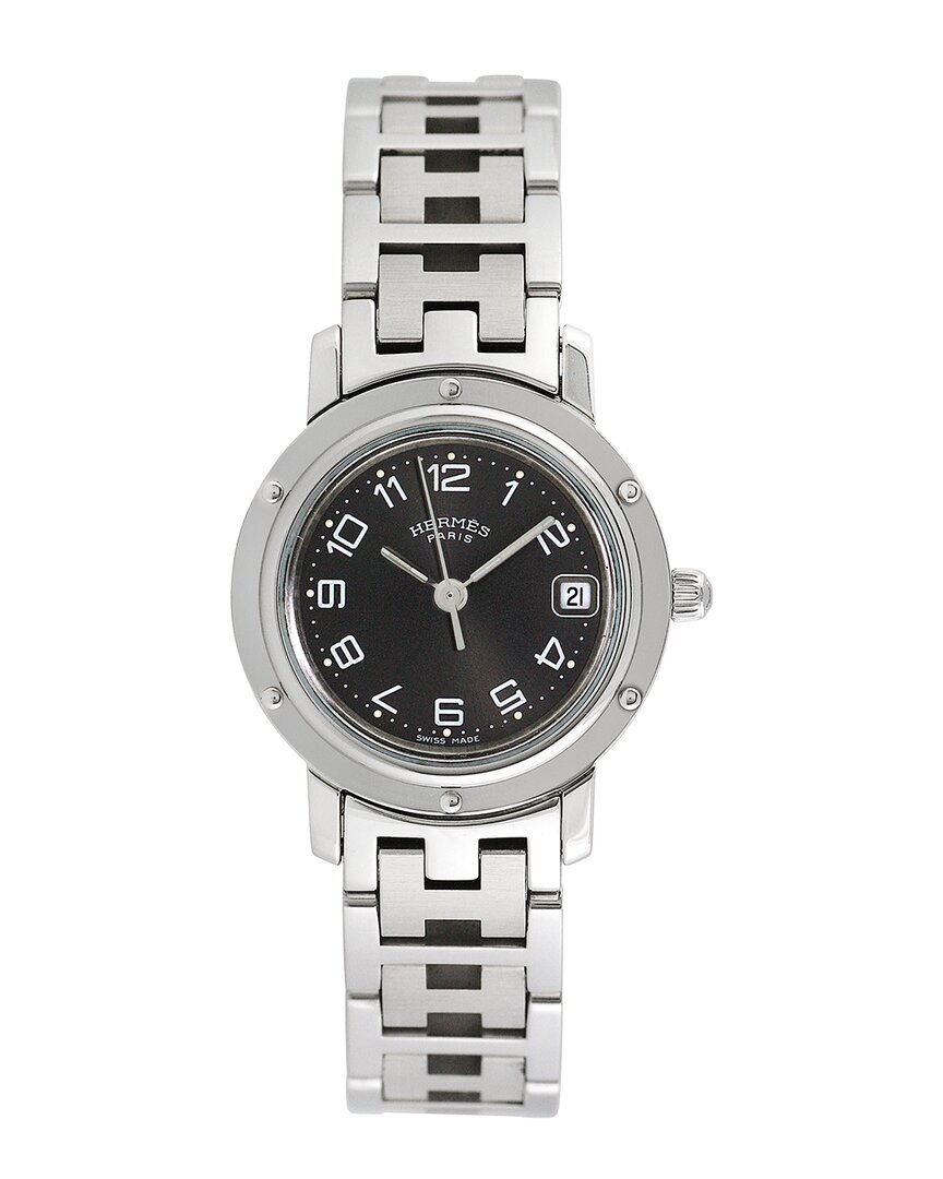 Pre-owned Heritage Hermes Hermès Women's Clipper Watch, Circa 2000s (authentic )