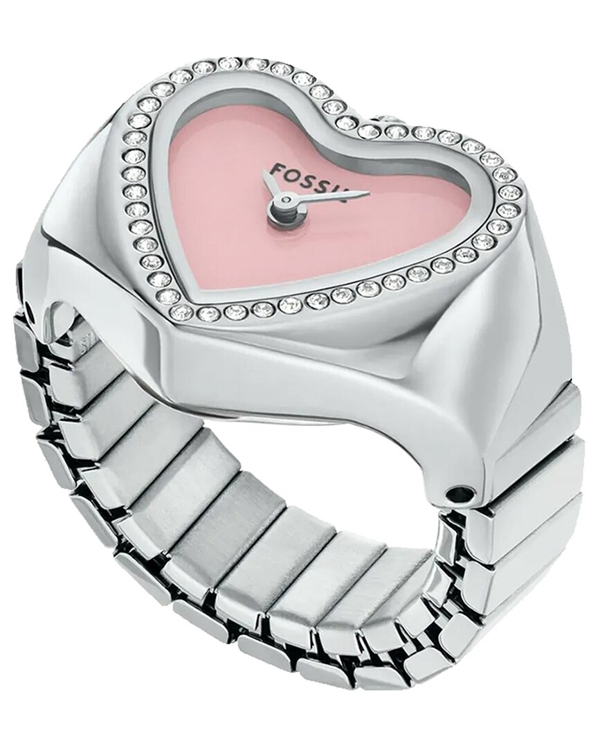 Fossil Women Heart Watch Ring Watch