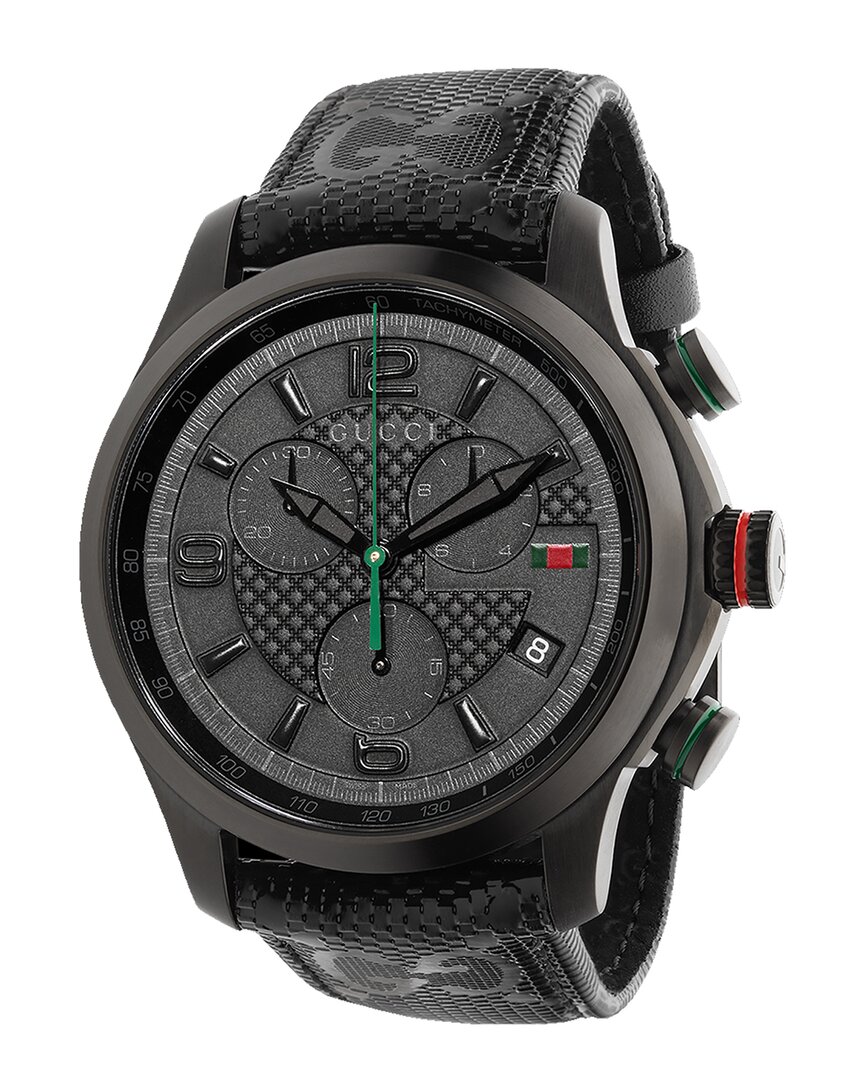 Gucci Men G-timeless Watch In Black