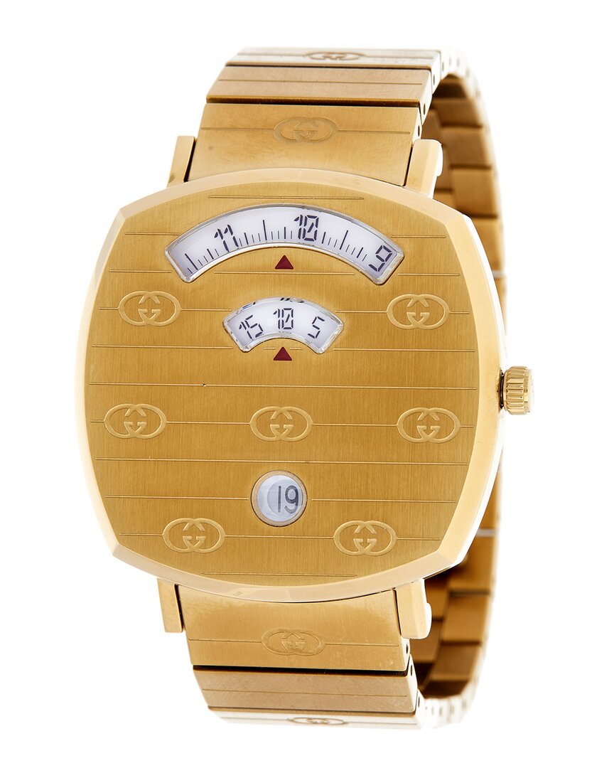 Gucci Unisex Grip Watch In Gold