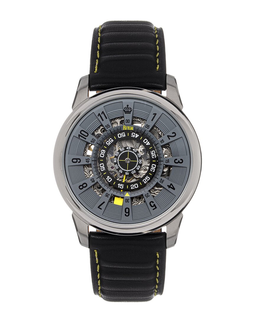 Reign Monterey Automatic Grey Dial Men's Watch Reirn6401 In Black / Grey