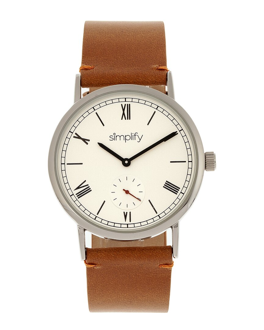 Simplify Unisex The 5100 Watch In Brown